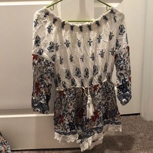 Off the shoulder romper